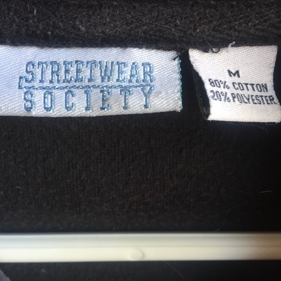 Black Velour Hoodie - Picture 4 of 5